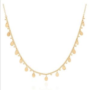 Anna Beck 18k Gold Plated Choker Necklace. 12-14” chain.